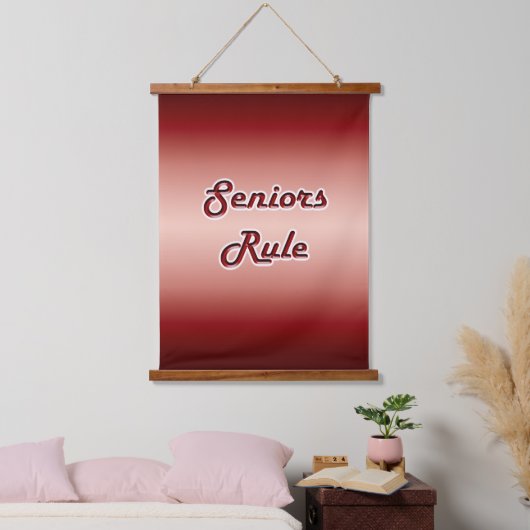 Seniorenregel Wandteppich Mit Holzrahmen (Schlafzimmer)