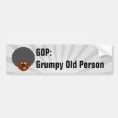 Seniorenwähler wählen GOP: Grumpy Old People Autoaufkleber (Vorne)