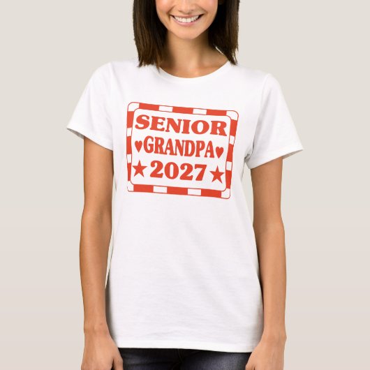 Seniorer Opa 2027. T-Shirt (Vorderseite)