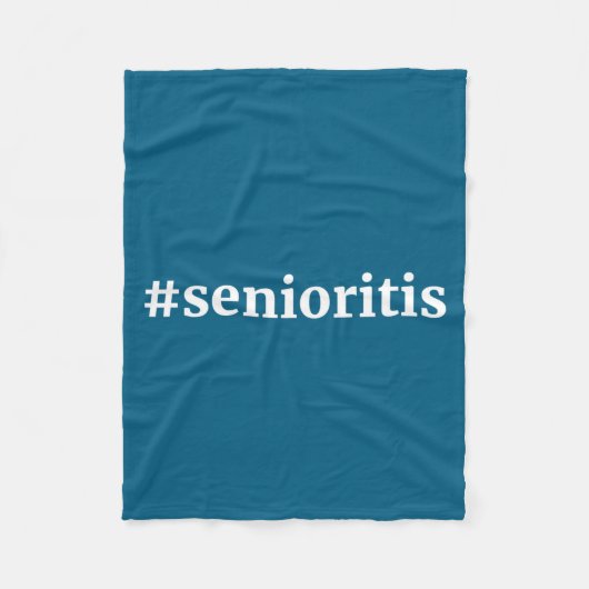 #Senioritätsmüdigkeit Fleecedecke (Vorderseite)