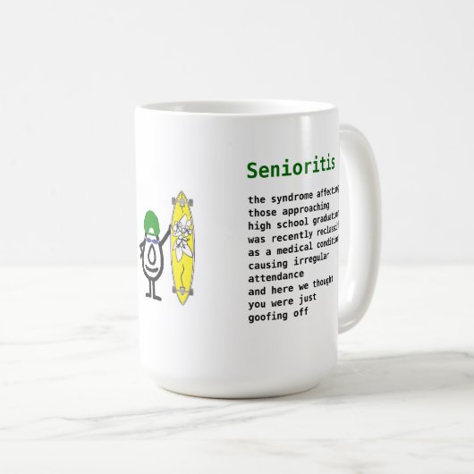 Senioritis Kaffeetasse (VorderseiteRechts)