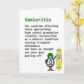 Senioritis Karte (Gelbe Blume)