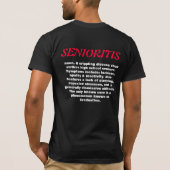 SENIORITIS T-Shirt (Rückseite)