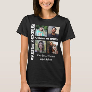 Seniors Class Friends Foto Collage T - Shirt