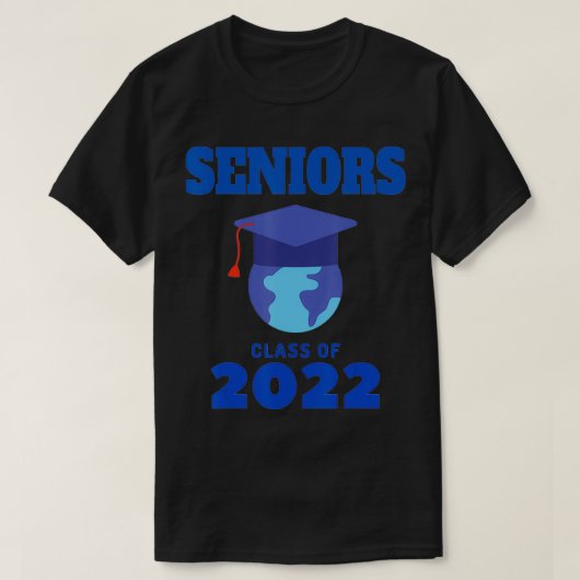 SENIORS Class of 2022, with World Globe T-Shirt (Design vorne)