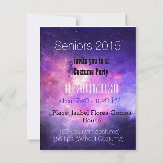 Seniors Party Einladung (Vorderseite)