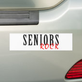 Seniors Rock Autoaufkleber (Auf Auto)
