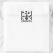 Seniors-Schließ-Klasse Quadratischer Aufkleber (Tasche)