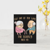 Seniors Zuhause Caregiver Funny Ältere Krankenpfle Karte (Gelbe Blume)