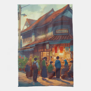 Senja di Warung Kopi Geschirrtuch