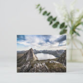 Senja Island Mountain Foto Postkarte (Stehend Vorderseite)