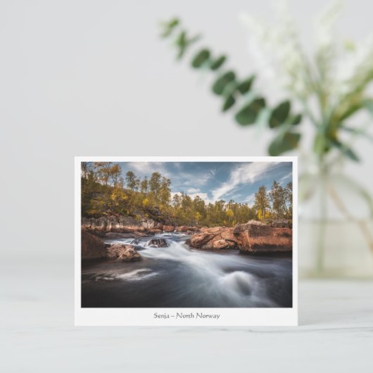 Senja Island Norwegen Postkarte (Stehend Vorderseite)