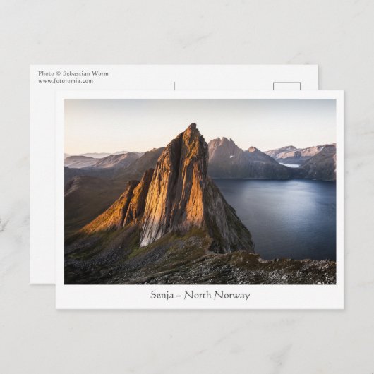 Senja Island Norwegen Postkarte (Vorne/Hinten)