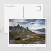 Senja Island Norwegen Postkarte (Vorne/Hinten)