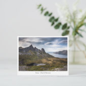 Senja Island Norwegen Postkarte (Stehend Vorderseite)