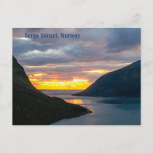 Senja Island Sunset, Norwegen, Postcard Postkarte