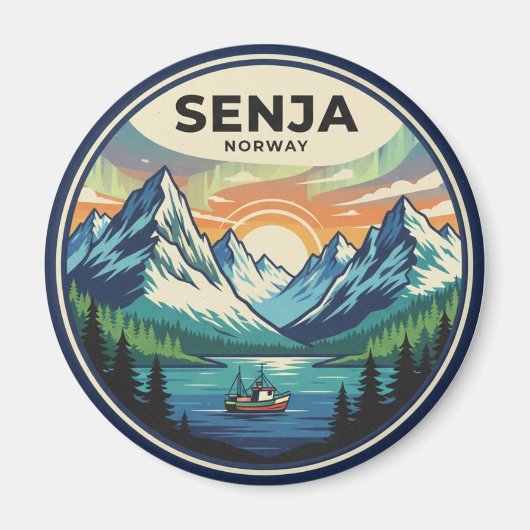 Senja Norway Travel Magnet (Vorne)