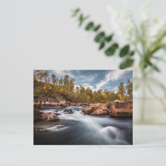 Senja Norwegen Feiertagspostkarte (Stehend Vorderseite)