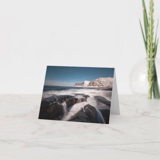 Senja Norwegen Karte (Vorderseite)