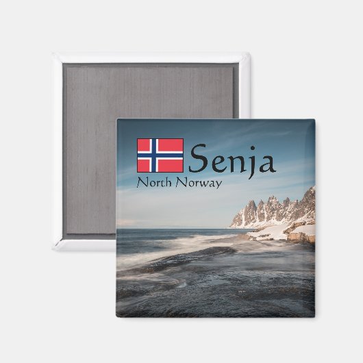 Senja Norwegen Magnet (Vorderseite/Rückseite)
