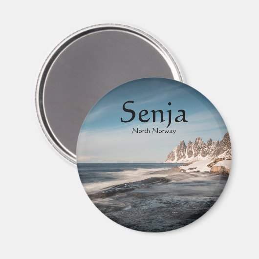 Senja Norwegen Magnet (Vorderseite/Rückseite)