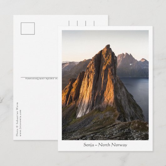 Senja Norwegen Postkarte (Vorne/Hinten)