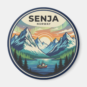 Senja Norwegen Reise Magnet