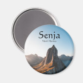 Senja Norwegen Souvenir Magnet (Vorderseite/Rückseite)