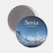 Senja Norwegen Souvenir Magnet (Vorderseite/Rückseite)