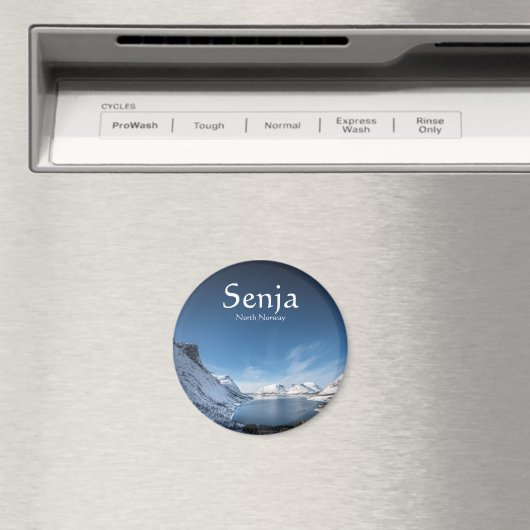 Senja Norwegen Souvenir Magnet (In Situ (Geschirrspüler))