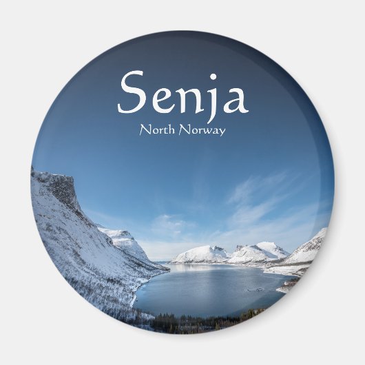 Senja Norwegen Souvenir Magnet (Vorne)