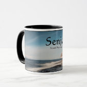 Senja Norwegen Souvenir Tasse (Vorderseite Links)