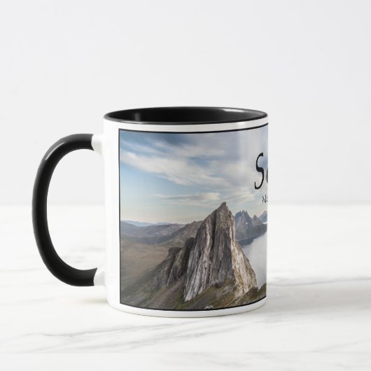 Senja Norwegen Souvenir Tasse (Links)