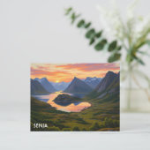 Senja Norwegen Travel Postkarte (Stehend Vorderseite)