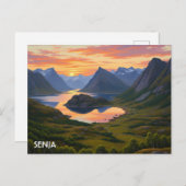 Senja Norwegen Travel Postkarte (Vorne/Hinten)