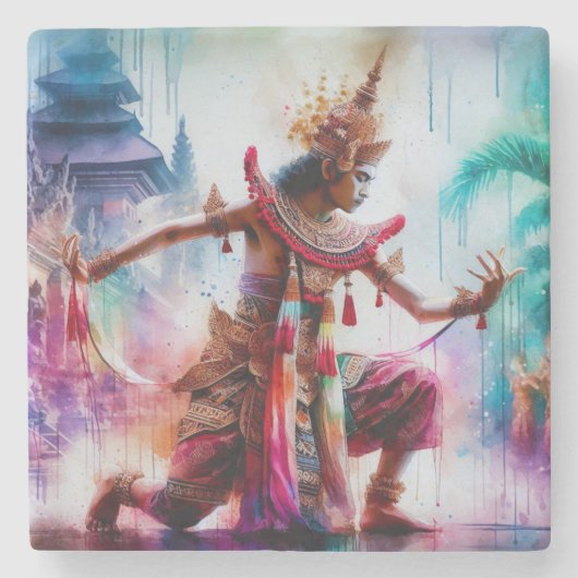 Senja Tari: Twilight Dance in Bali Steinuntersetzer (Vorderseite)