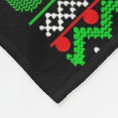 Senji Dog Funny Merry Woofing Weihnachten Fleecedecke (Ecke)