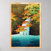 Senju Wasserfall Akame Hasui Kawase shin hanga art Poster (Vorne)