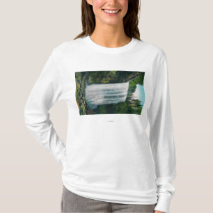 Senken Sie Brautschleier-Fälle auf Colubia Fluss T-Shirt