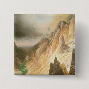 Senken Sie Fälle, Grand Canyon des Yellowstone Button