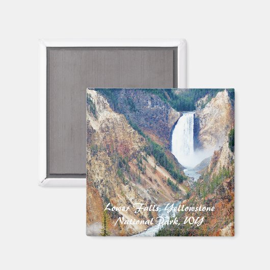 Senken Sie Fälle, Yellowstone-Park, WY Magnet (Vorderseite/Rückseite)