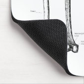 Senken Sie Glied-Grau Mousepad (Ecke)