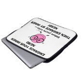 SENKEN SIE IHREN INNEREN NERD-Laptop-Sieb Laptopschutzhülle (Vorne Knopf)
