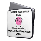 SENKEN SIE IHREN INNEREN NERD-Laptop-Sieb Laptopschutzhülle (Vorderseite Links)