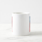 senkrechte amerikanische Flagge Kaffeetasse (Mittel)