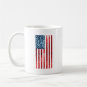 senkrechte amerikanische Flagge Kaffeetasse (Links)