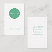 Senkrechte Visitenkarte Circle Business Card (Vorne/Hinten)