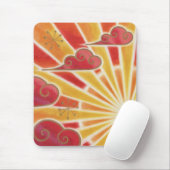 Senkrechtes Sonnenuntergangsmousepad Mousepad (Mit Mouse)