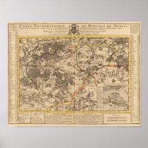 Senlis Frankreich Poster