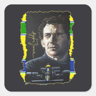Senna Painting Quadratischer Aufkleber